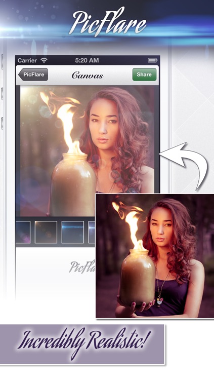 Pic Flare - A beautiful photo enhancer with creative insta lens flare FX filters screenshot-3