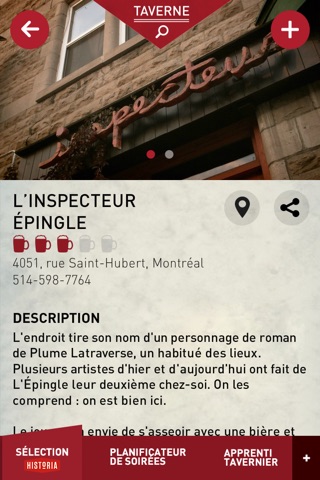 Taverne mobile screenshot 2