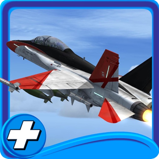 Jet Force flight simulator 3d icon