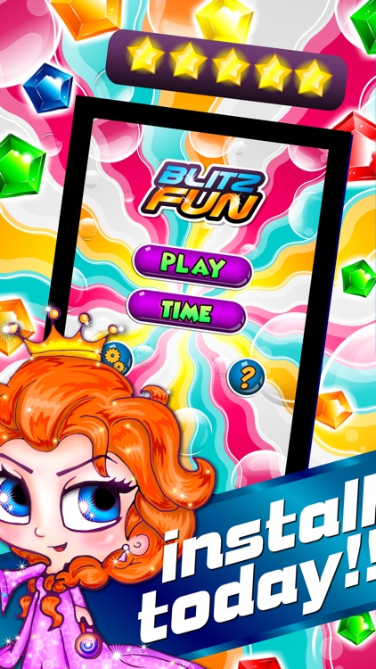 Blitz Fun Match-3 - diamond game and kids digger's quest hd free screenshot-4