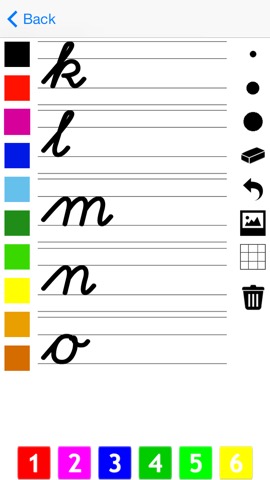 筆記体で書く：書き込みや学校のためのアルファベットの文字をご覧くださいのおすすめ画像3