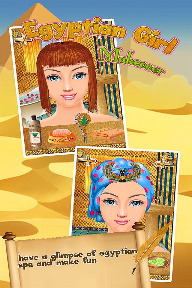 Egypt Princess Romaa Makeup Makeover & Dress up Salon girls games screenshot 4