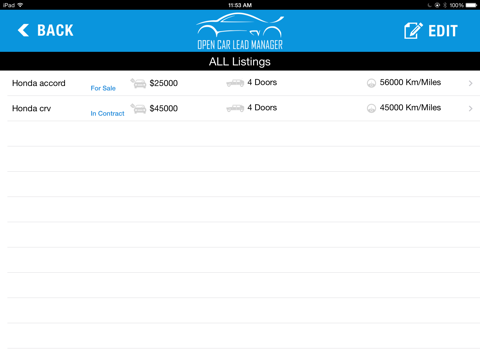 Open Car Lead Manager screenshot 2