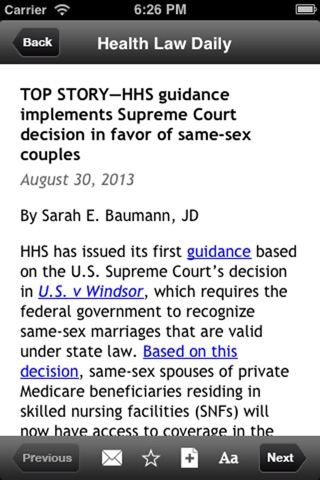 Health Law Daily screenshot 4