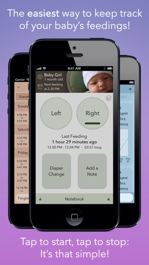 Nursing Notebook - Breastfeeding Timer(圖1)-速報App