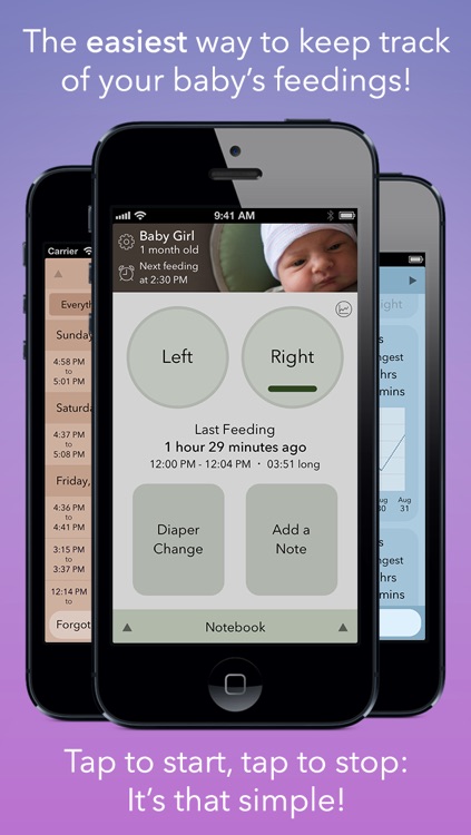 Nursing Notebook - Breastfeeding Timer