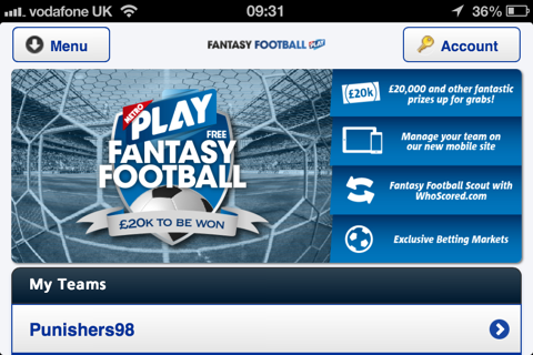 Fantasy Football from Metro screenshot 3