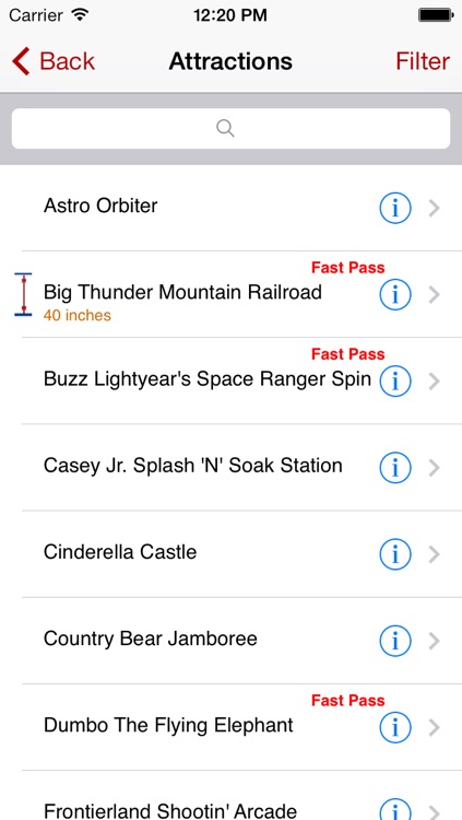 All DisneyWorld Maps with wait time