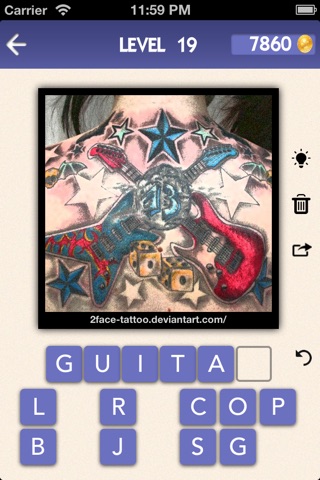 Tattoo Quiz - Guess Pic Game screenshot 2