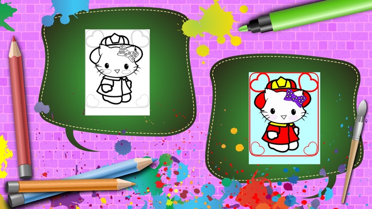 Kitty Coloring Funny