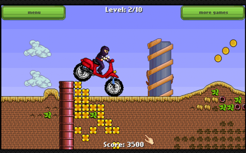 Ninja Race - Motorcross game screenshot 3
