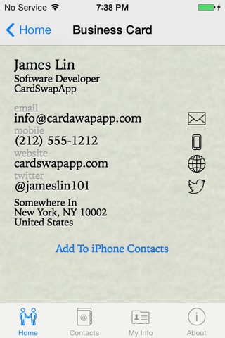 CardSwap - Exchange Business Cards with One-click screenshot 3