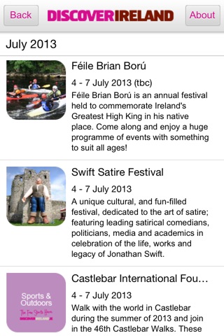 Discover Ireland Festival & Events screenshot 2