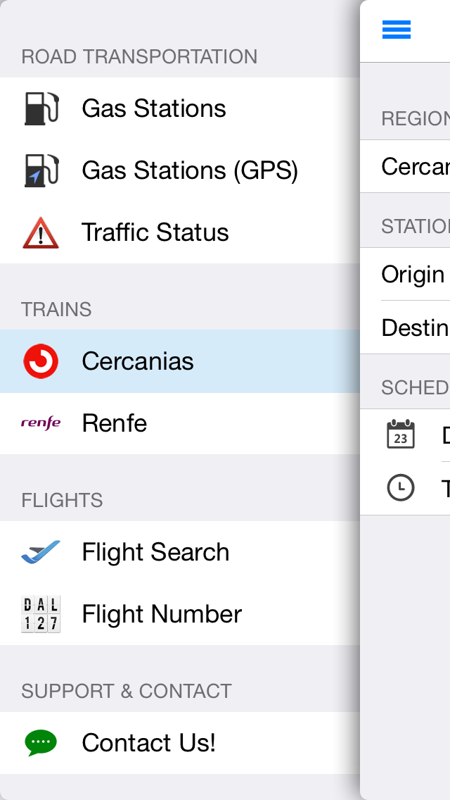 TransportApp [Spain] Gas Stations Prices, Traffic Status, Flights in AENA airports, schedules, maps and fares for Renfe and Cercanias trainsのおすすめ画像1