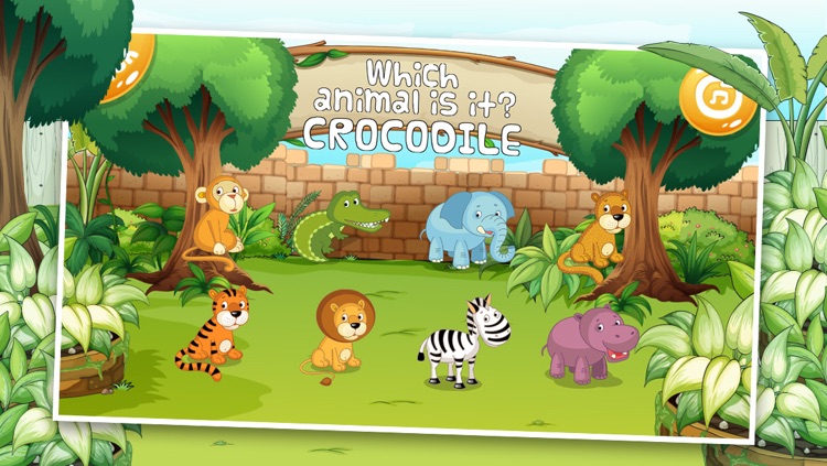 Kids: Zoo Animals HD - 3 in 1 Interactive Preschool Learning Game - Teach Toddler Real Sounds and Names of Wild Life, Jungle and Farm Pet Animal by ABC BABY screenshot-4