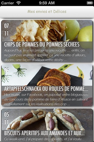 Mes Envies Et Délices - Recettes de cuisine screenshot 2