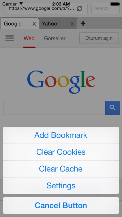 My Secret Browser / Fullscreen Tabbed Private Browser / Password Protected Web Browser