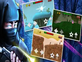 Ekran Görüntüsü 1 3D Ninja Warrior Run (a platform shooting game) iphone