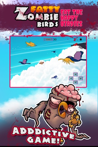 Happy Zombie Birds: Eat the Fatty Birdies Pro screenshot 2