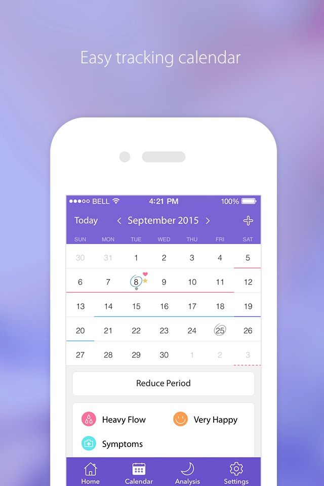 Period Tracker - Menstrual & Ovulation Calendar screenshot 2