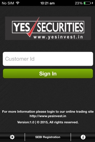 Yes Securities screenshot 2