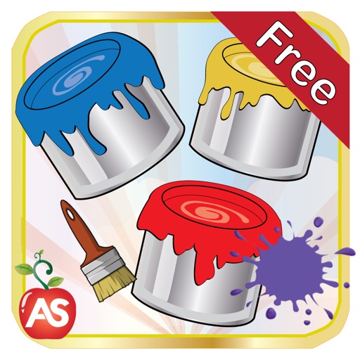 Color Mixing Paint Fun Icon