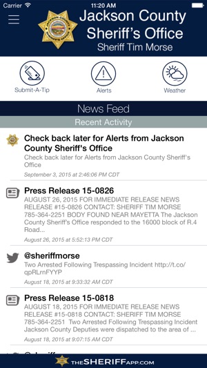 Jackson County Sheriff's Office KS(圖1)-速報App