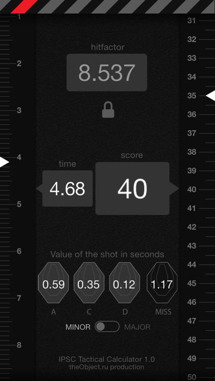 IPSC Tactical Calculator
