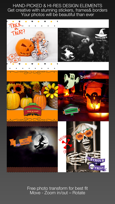 Süßes oder Saures Cam - Fröhliches Halloween Hintergrund, Bilderrahmen & Aufkleber