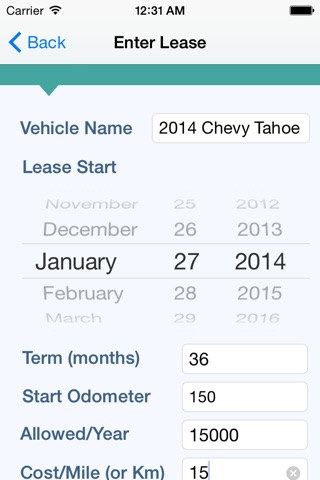 Lease Log screenshot 3