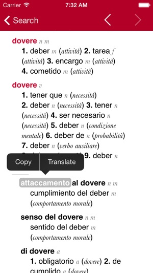 Spanish-Italian Dictionary from Accio(圖3)-速報App