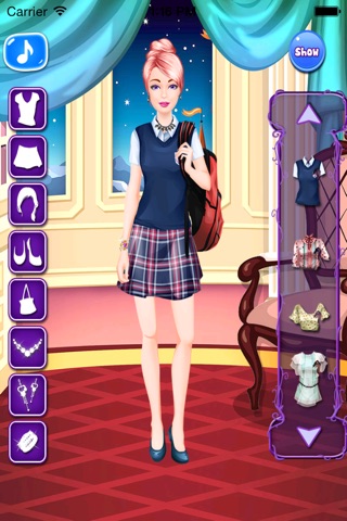 high school salon - dressup games screenshot 3