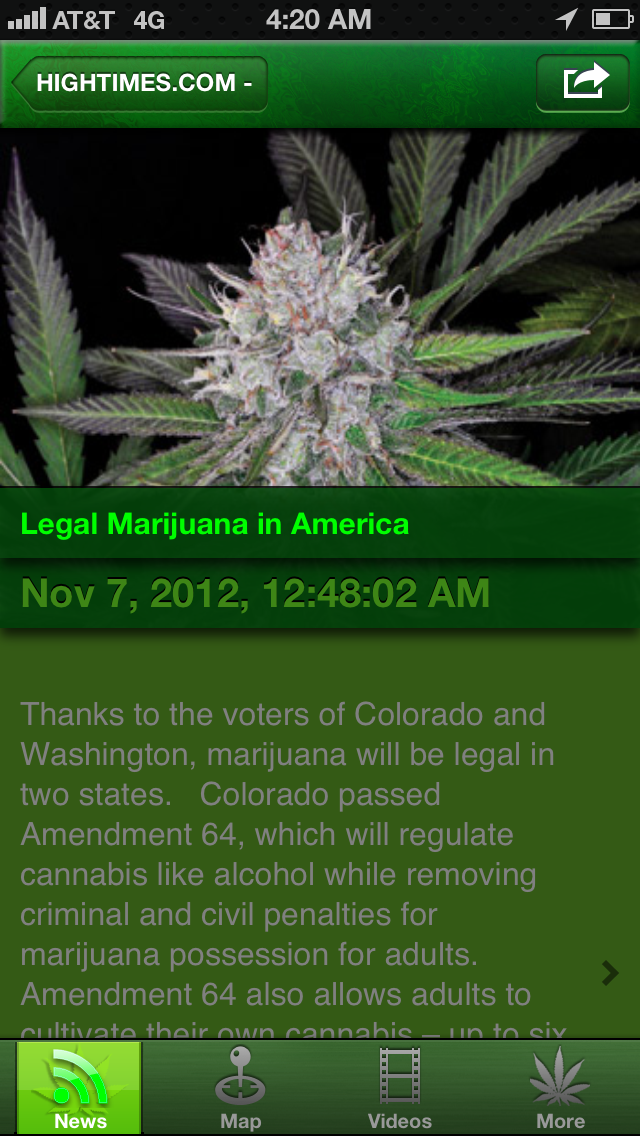 Cannabis News Pro review screenshots