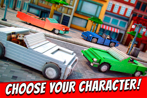Survival Cars . Free Blocky Craft Car Racing Games For Kids 3D screenshot 4