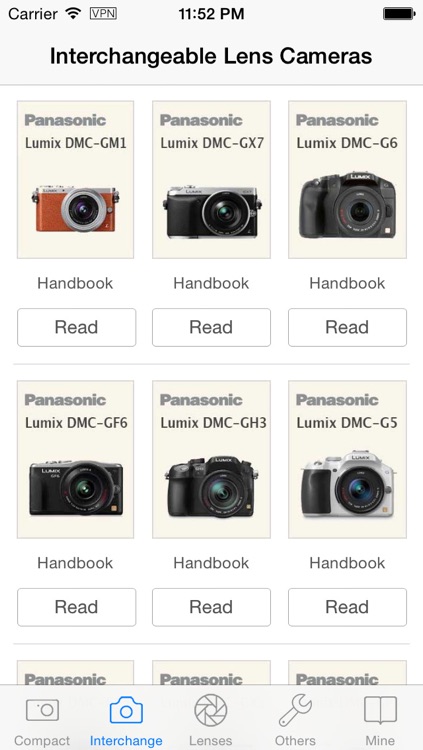 Panasonic Camera Handbooks - with Lens and Camcorders