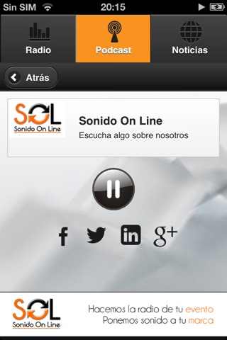 Sonido On Line screenshot 3