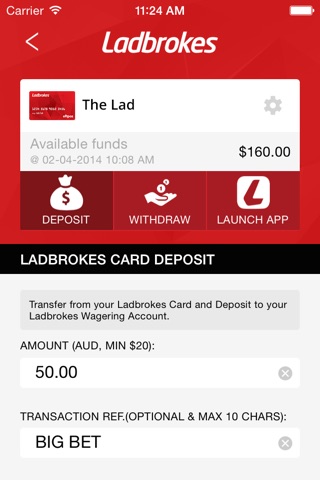 Ladbrokes Card screenshot 3