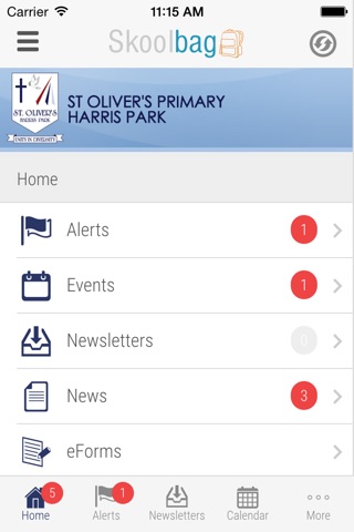 St Oliver's Primary - Skoolbag screenshot 2