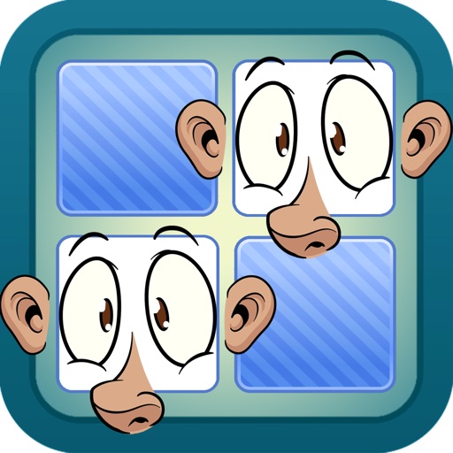 Memo Game Body Parts Cartoon icon