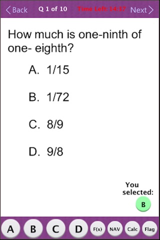 PAPAmath Practice Test Lite screenshot 2