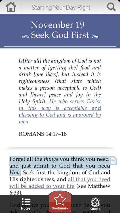 Starting Your Day Right Devotional