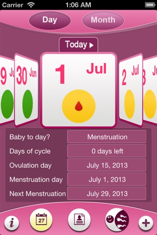 Safe Period Tracker screenshot 2