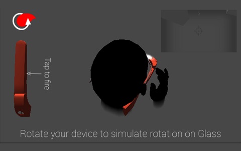 gyroFIRE Tryout - A Google Glass Simulator screenshot 2