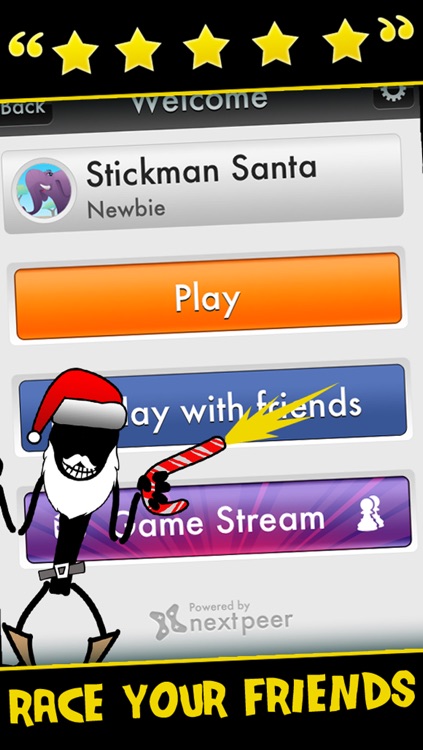 A Stickman Santa Stampede Christmas Reindeer Run Free Games for the Holidays!