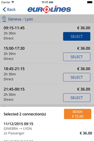 Eurolines screenshot 3