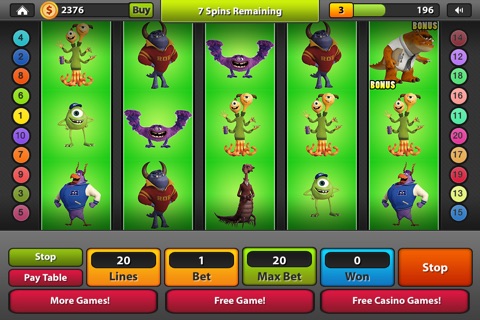 Monsters Casino Party Slots screenshot 3