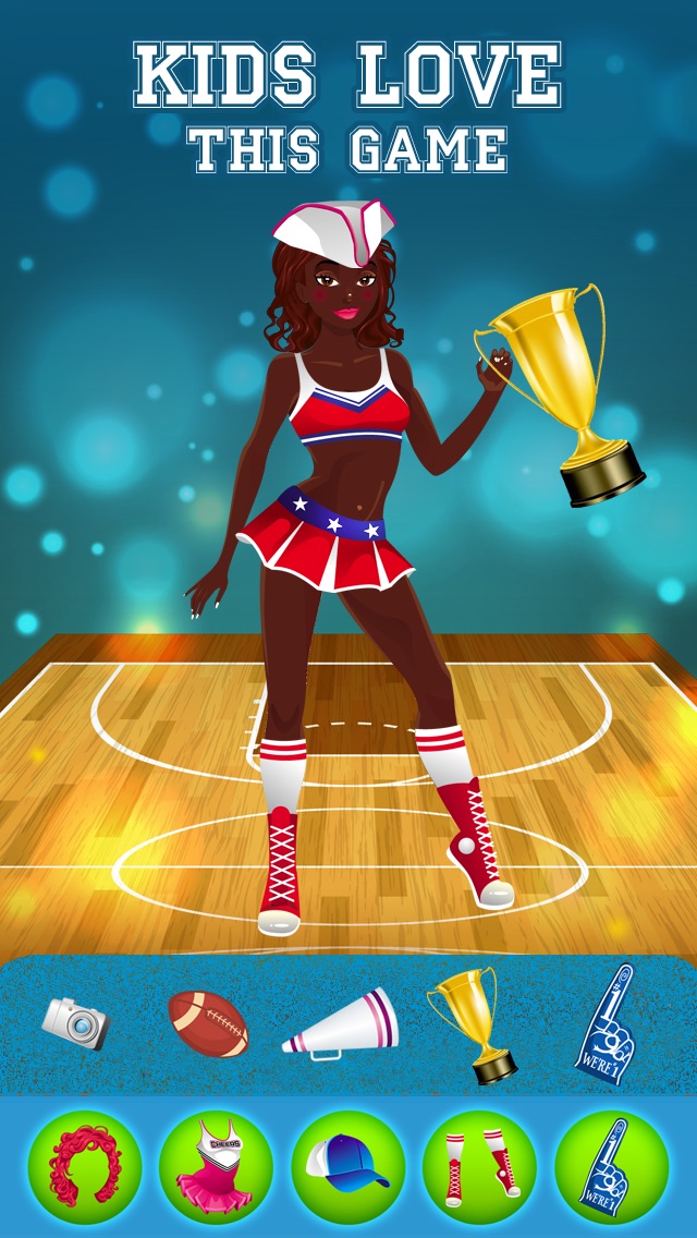 All Star Cheerleading Stylish Dress Up Game For Girls iPhone App