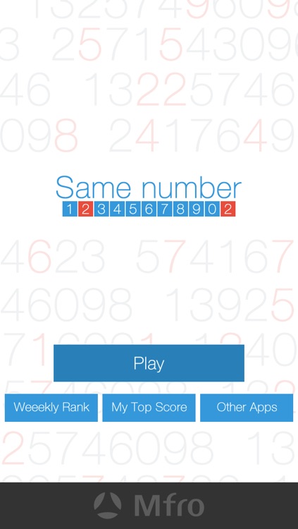 Same Number ~Find Same Number~