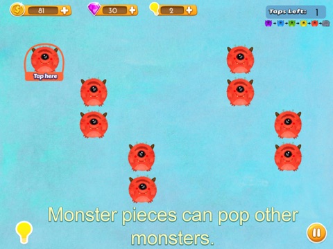 Pop The Monster - Fun and addicting brain game. screenshot 3