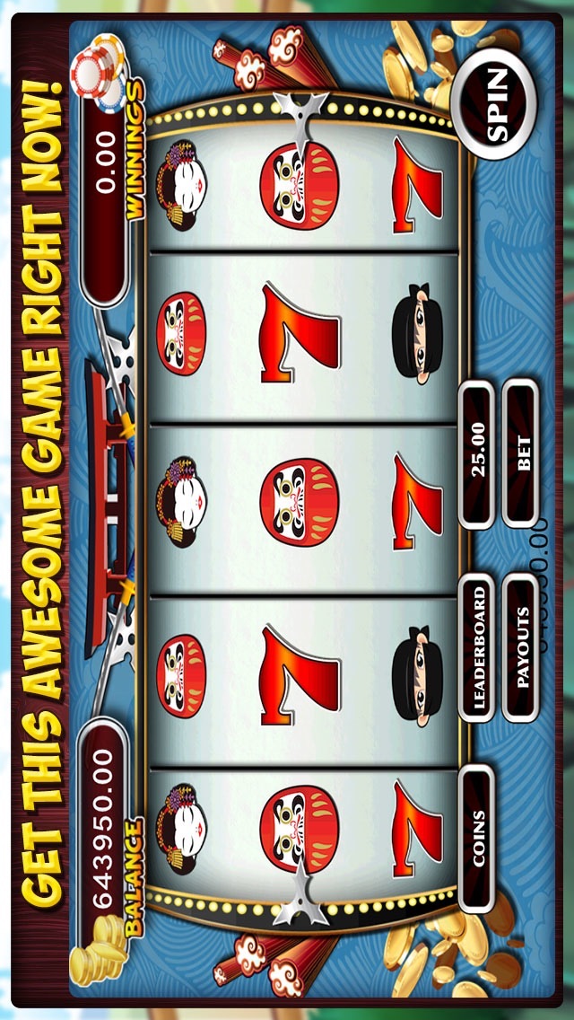 NINJA SLOTS MACHINE- FUN SLOT GAMES 1.0 IOS CASINO NINJA SLOTS MACHINE- FUN SLOT GAMES 1.0 IOS